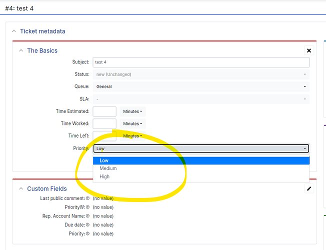 rt ticket priority